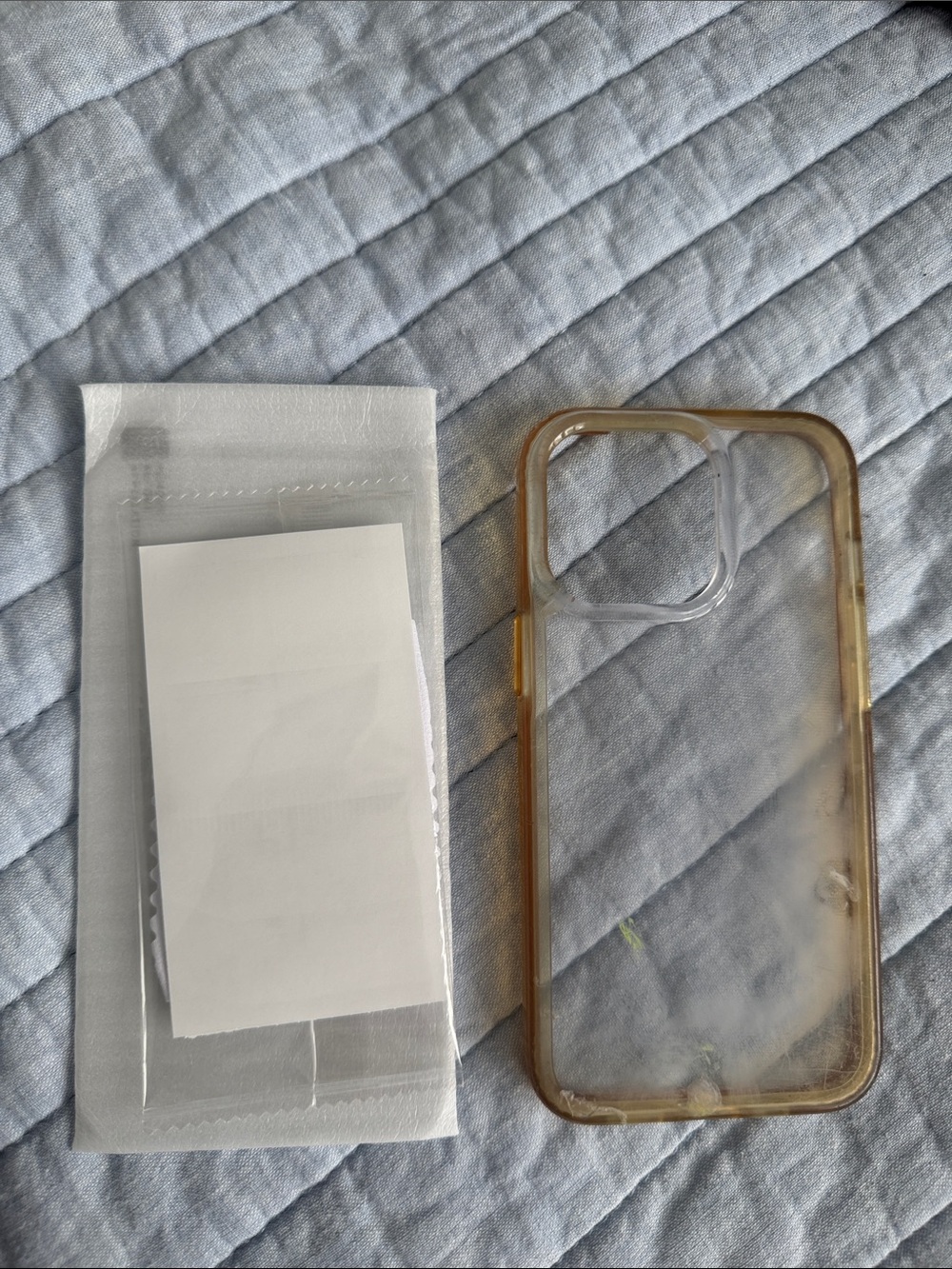 iPhone 13 Pro Clear Protective Phone Case with screen protector
